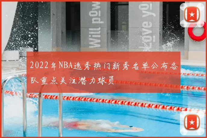 2022年NBA选秀热门新秀名单公布各队重点关注潜力球员